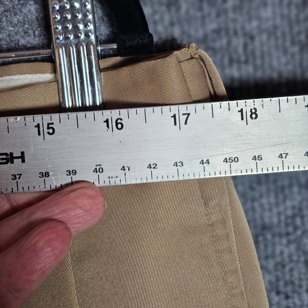 Jos A Bank Leadbetter Golf Pants Mens 36x32 Tan Pleated Cuffed Khaki Trousers - Picture 2 of 13